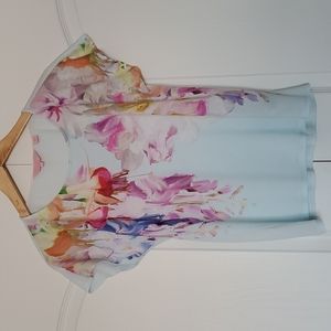 Ted Baker London Floral Short Sleeve Tee - Multicolor
